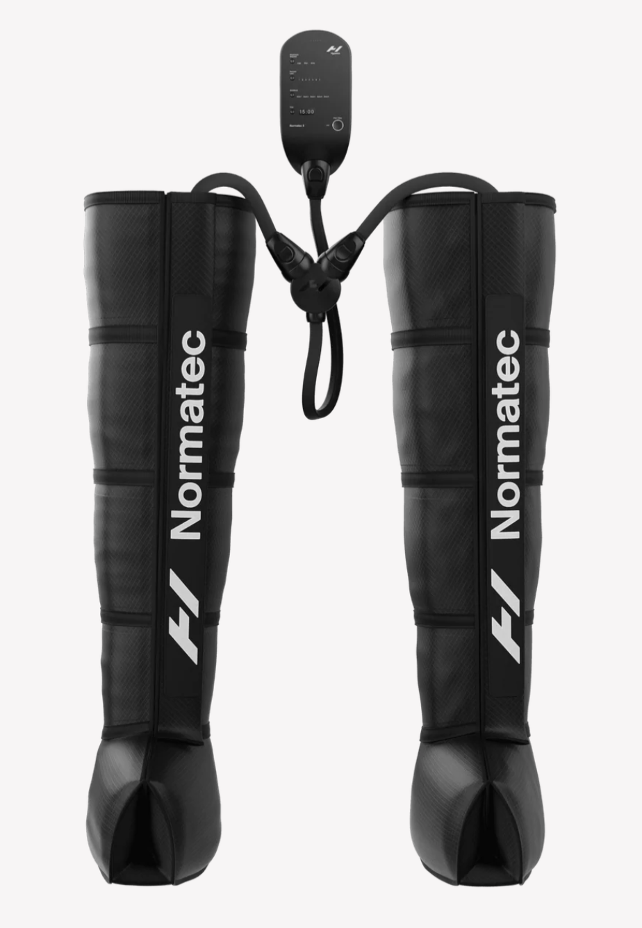 Normatec Legs attachment at STRIDE Fitness Huntington Beach