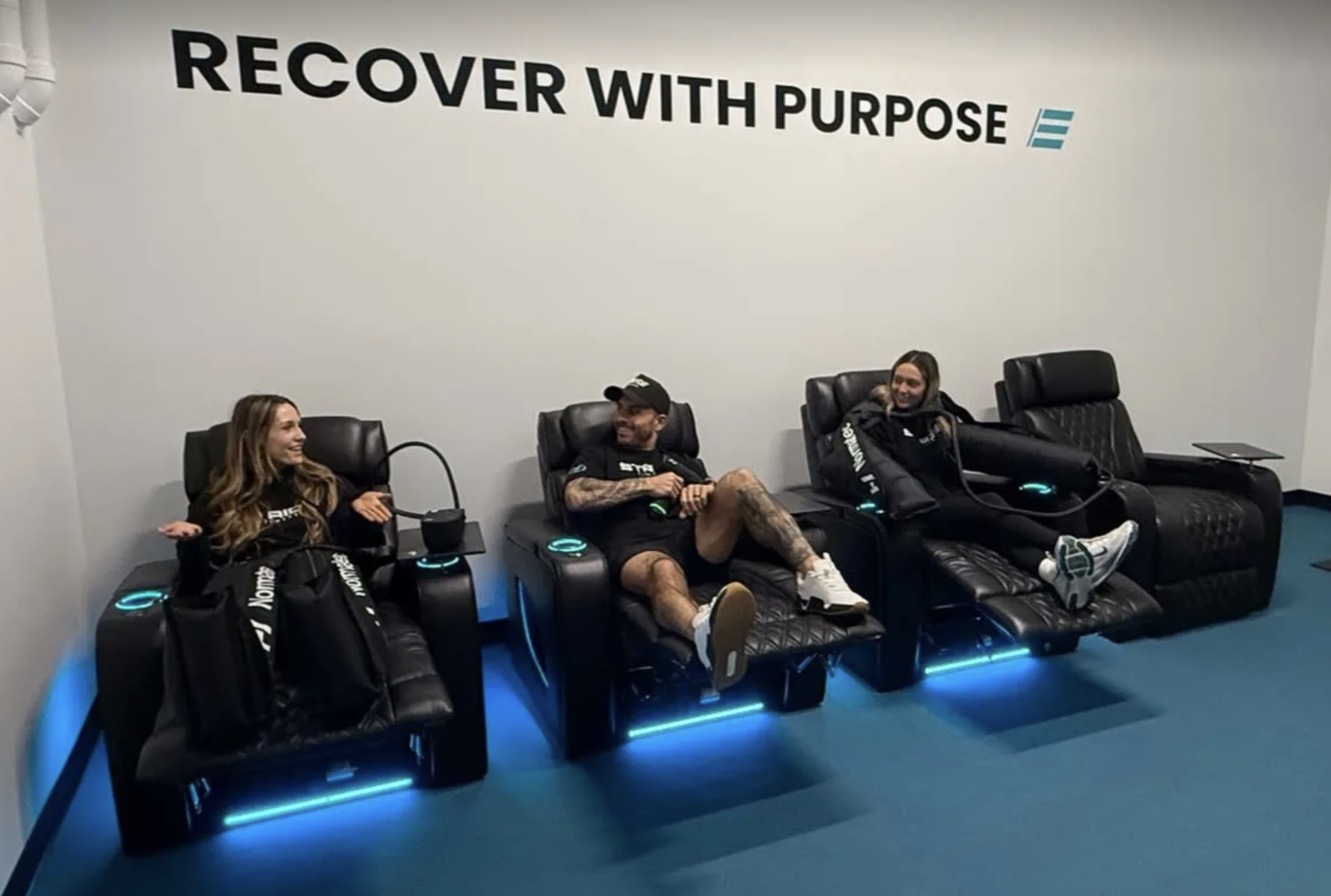 Normatec Compression Recovery Zone at STRIDE Fitness Huntington Beach