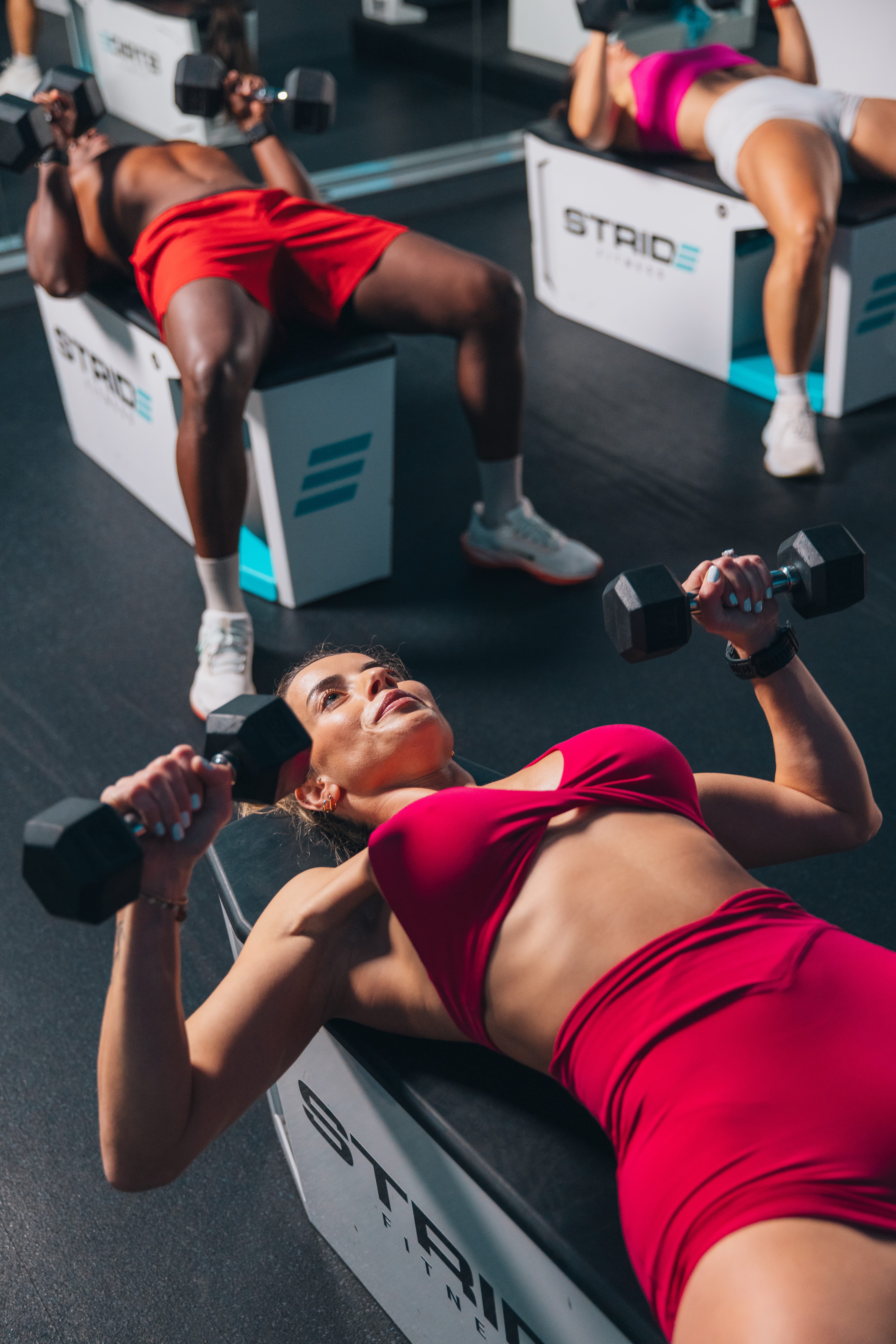 STRIDE Fitness class in session