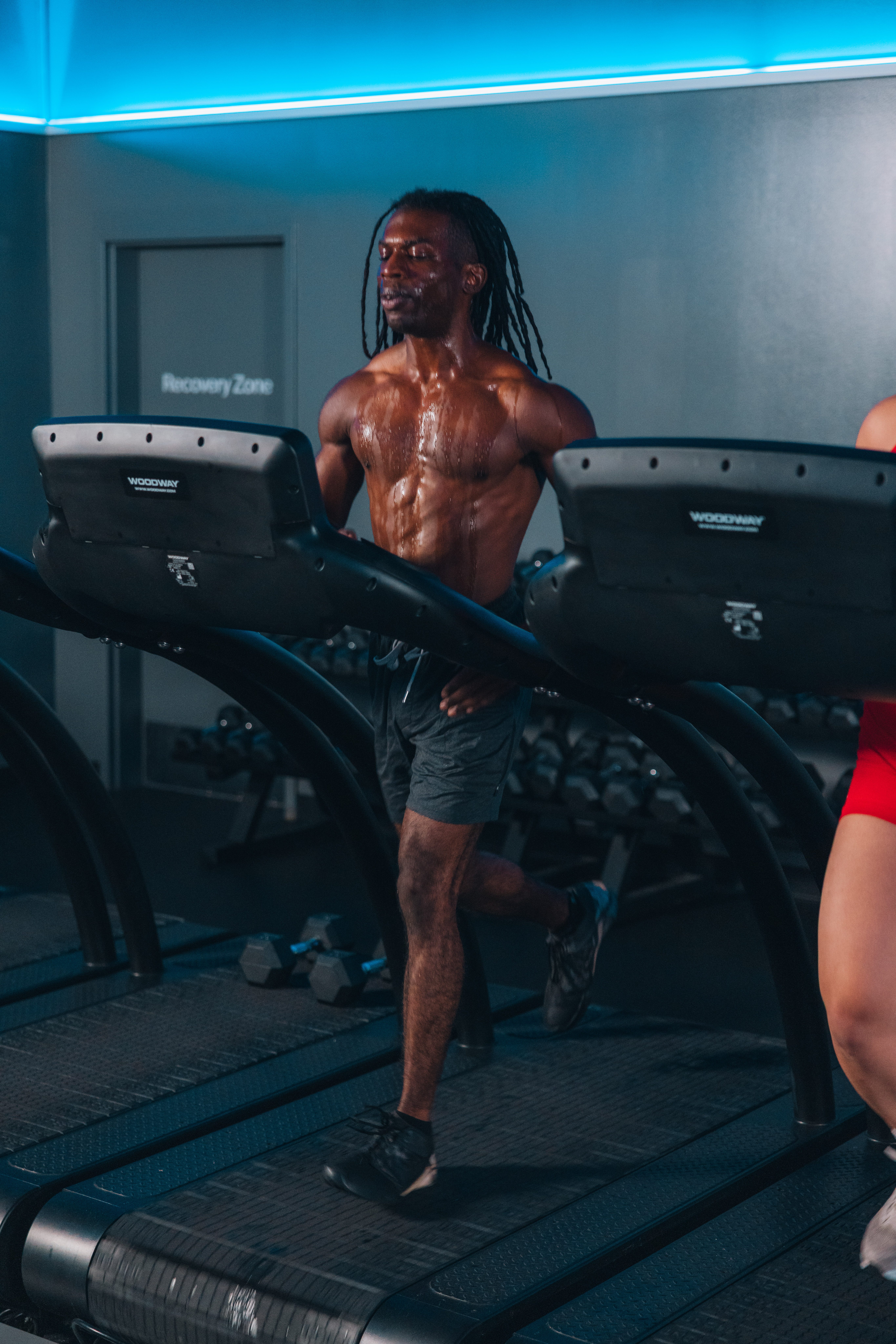STRIDE Fitness Woodway treadmills used for HYROX training