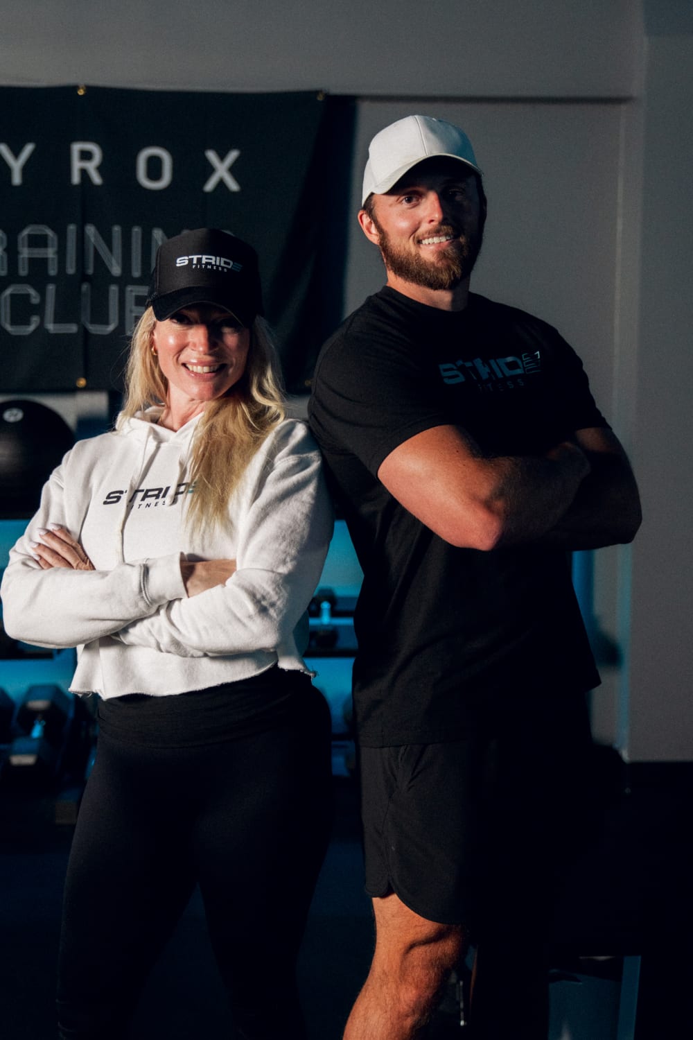 STRIDE Fitness franchise owners inside their own studio