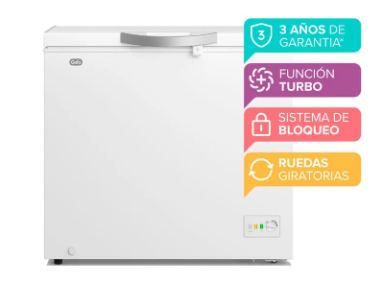 Freezer Horizontal Gafa 200L Blanco