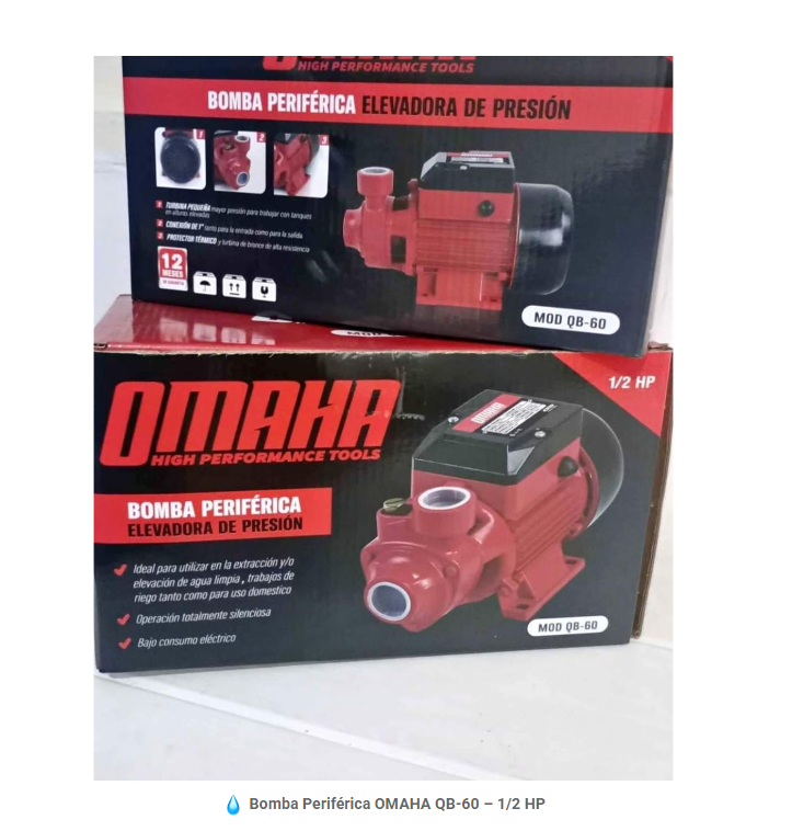 BOMBA PERIFERICA OMAHA QB-60 – 1/2 HP