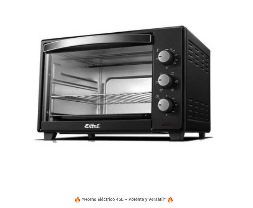Horno Eléctrico 45L – Potente y Versátil