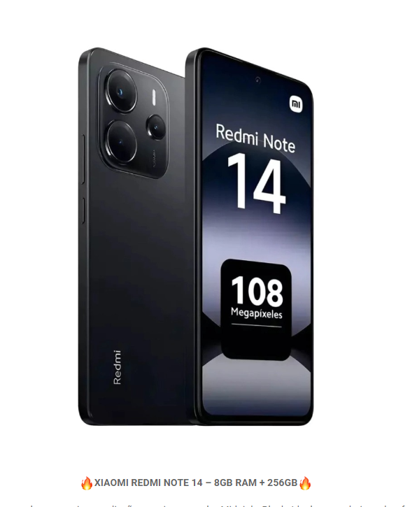 XIAOMI REDMI NOTE 14 – 8GB RAM + 256GB