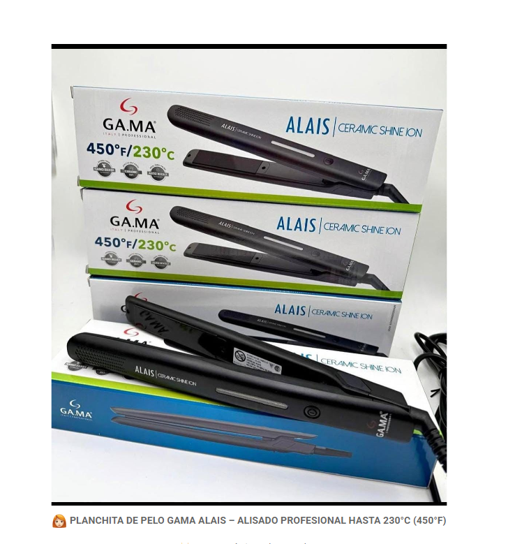 PLANCHA DE PELO GA.MA ALAIS