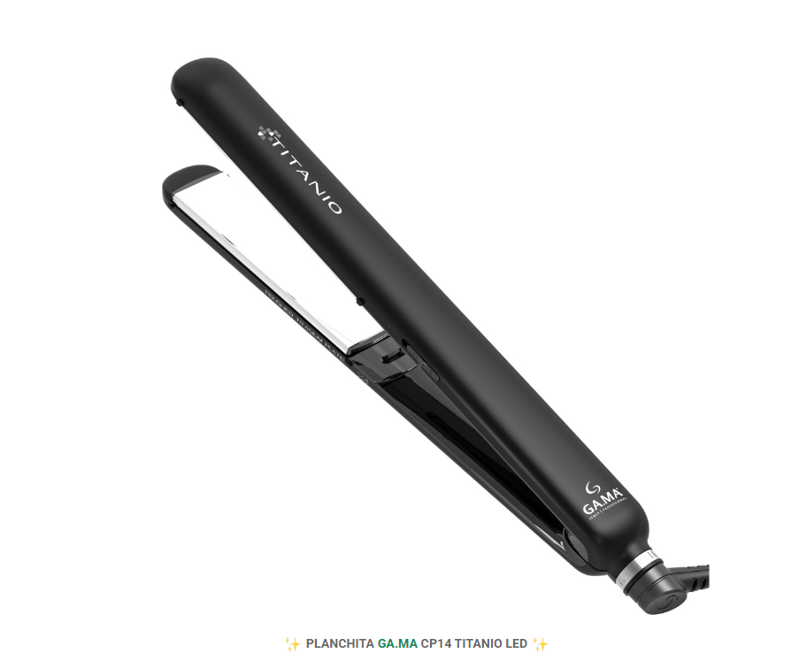 PLANCHA GA.MA CP14 TITANIO LED