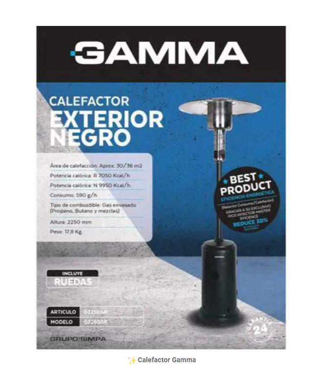 CALEFACTOR GAMMA EXTERIOR