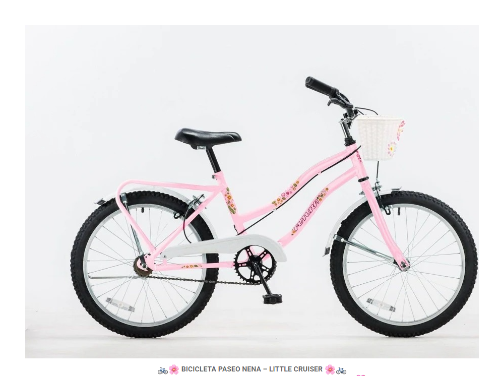 BICICLETA PASEO NENA - LITTLE CRUISER ROSA
