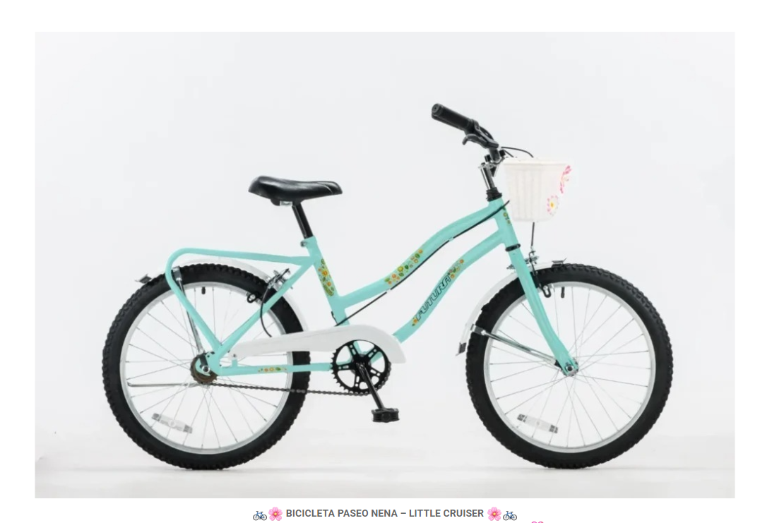 BICICLETA PASEO NENA - LITTLE CRUISER ROSA - imagen 2