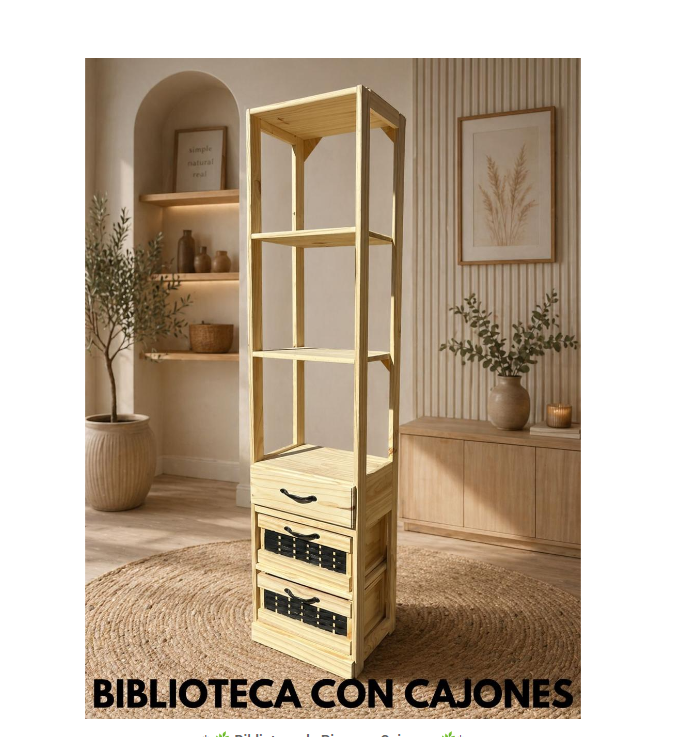 BIBLIOTECA CON CAJONES