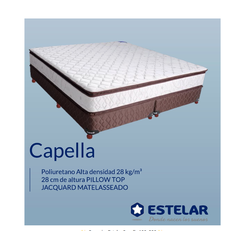 SOMMIER ESTELAR CAPELLAR 190*200