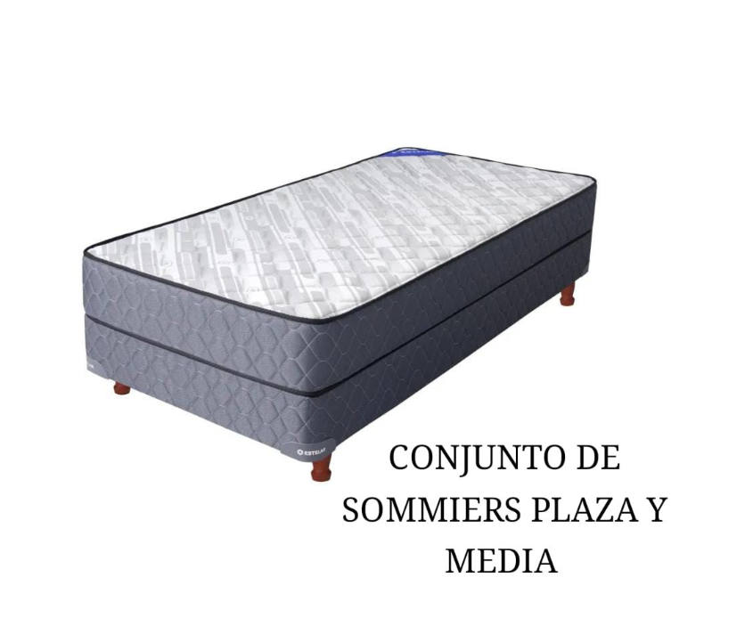 SOMMIER ESTELAR PLAZA Y MEDIA