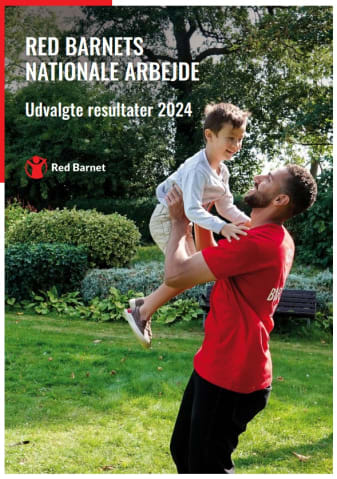 Forside til rapporten til Red Barnets nationale arbejde 2024
