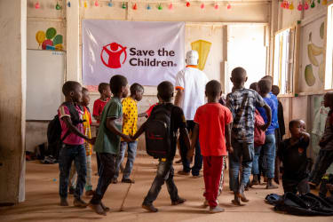 Billede af skolebørn i Somalia