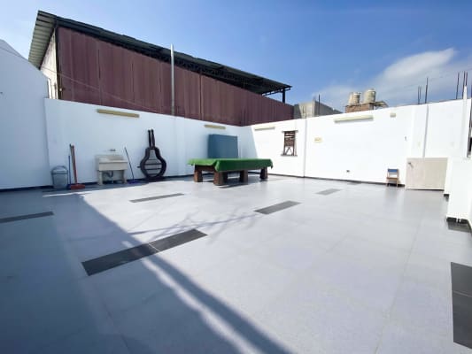 Terraza con vista al exterior