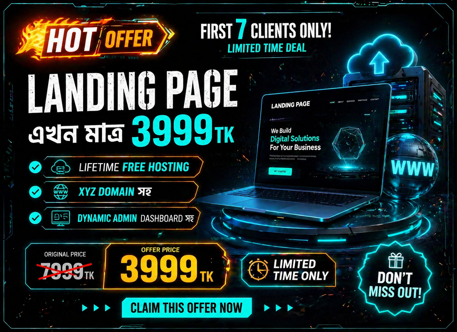 New hot offer for first 7 clients
