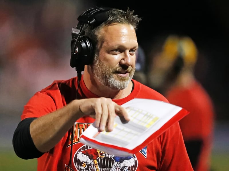 Head Coach Dennis Piron on the sideline