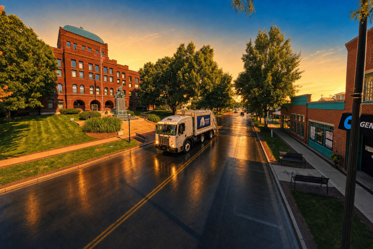 Geneva, IL — Midwest Waste Consultants roll-off and waste service