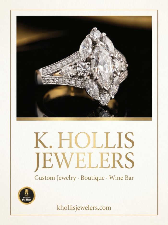 K. Hollis Jewelers full-page magazine advertisement