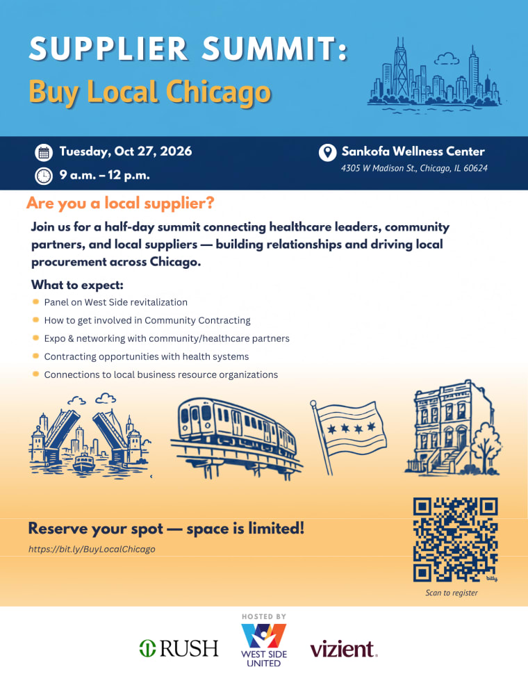 Supplier Summit: Buy Local Chicago event flyer