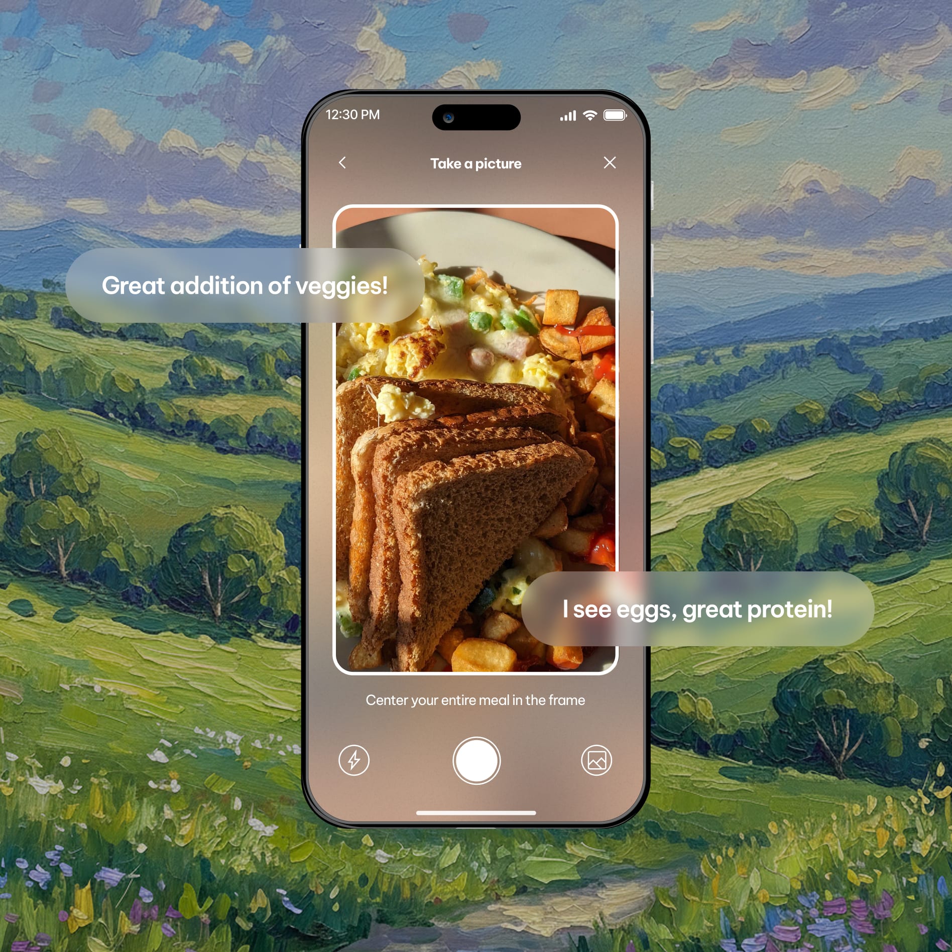 Nuna app — always-on support screen