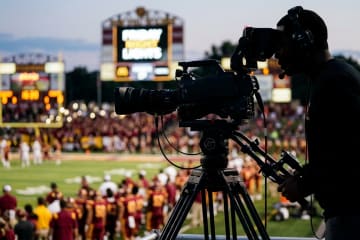 Broadcast camera at a game