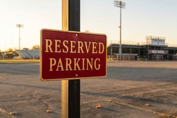 Reserved parking sign