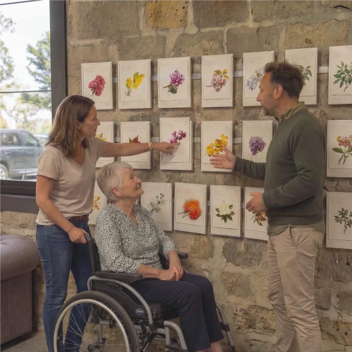 A reserved Living Legacy memorial tree marked as yours in the Mornington Green gardens.