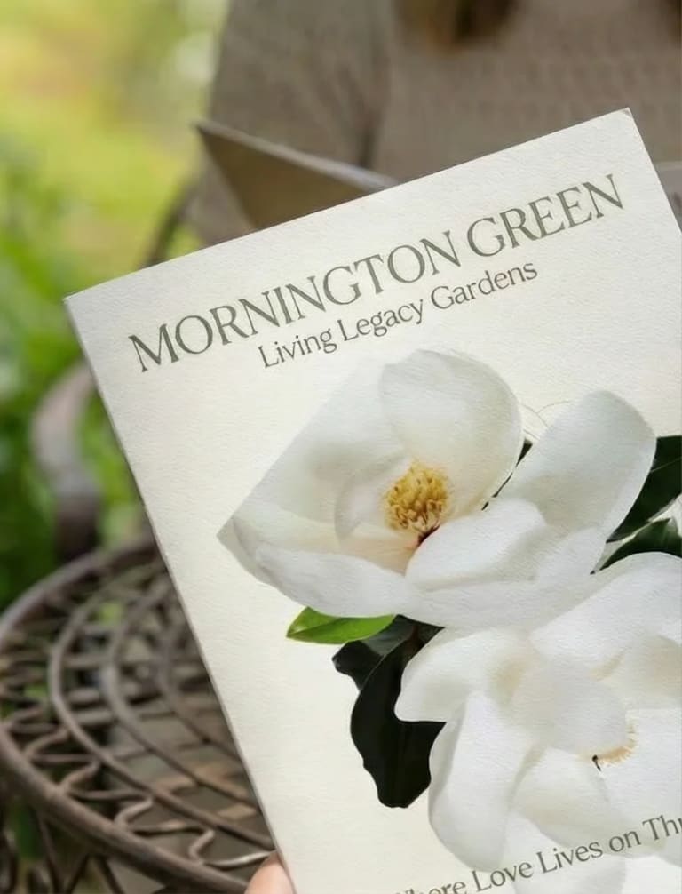 Mornington Green Living Legacy Gardens brochure preview.