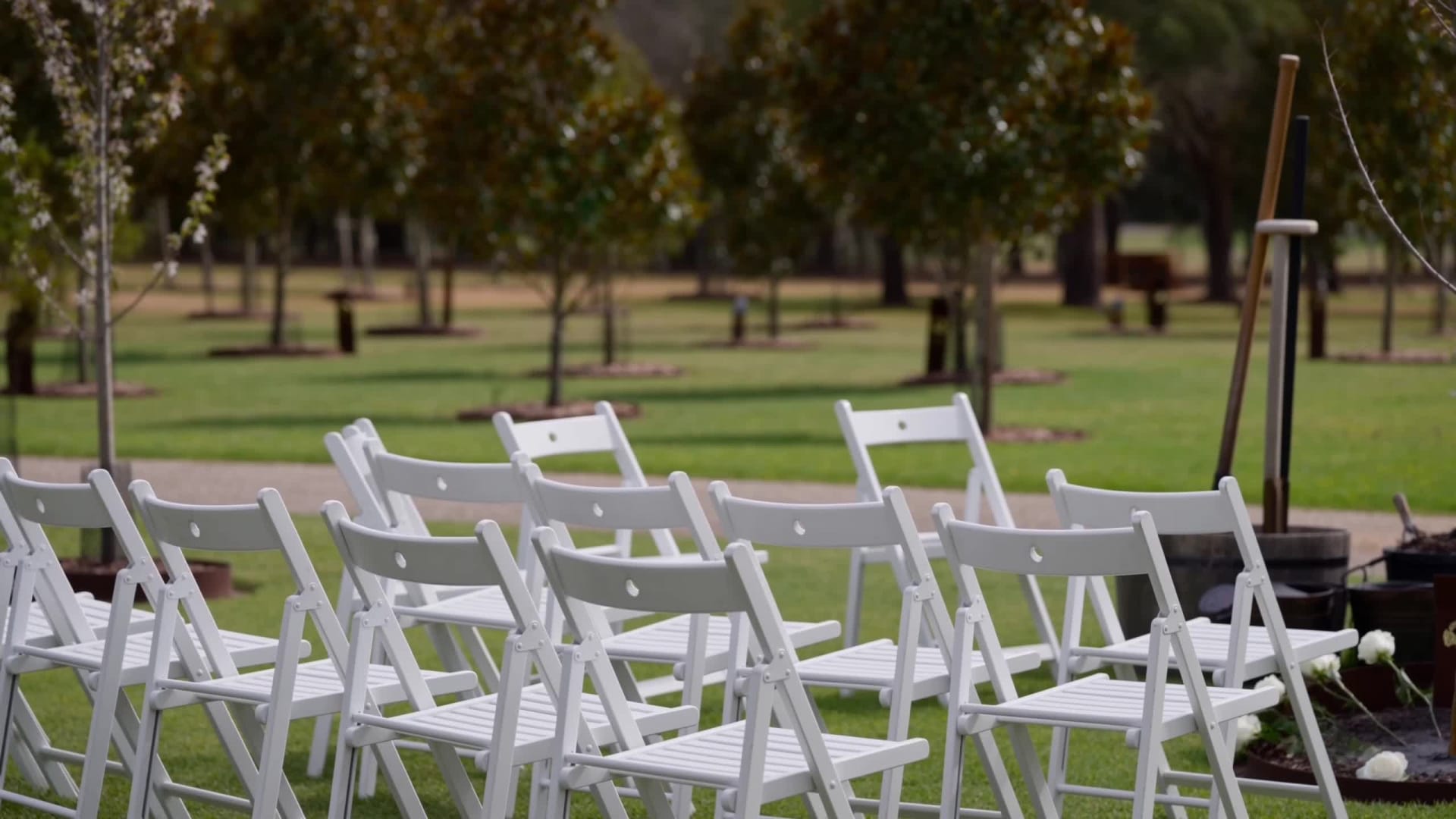 The Mornington Green Living Legacy Garden, with memorial trees across the grounds.