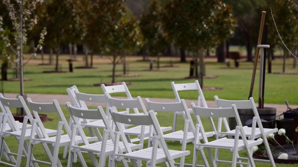 The Mornington Green Living Legacy Garden, with memorial trees across the grounds.