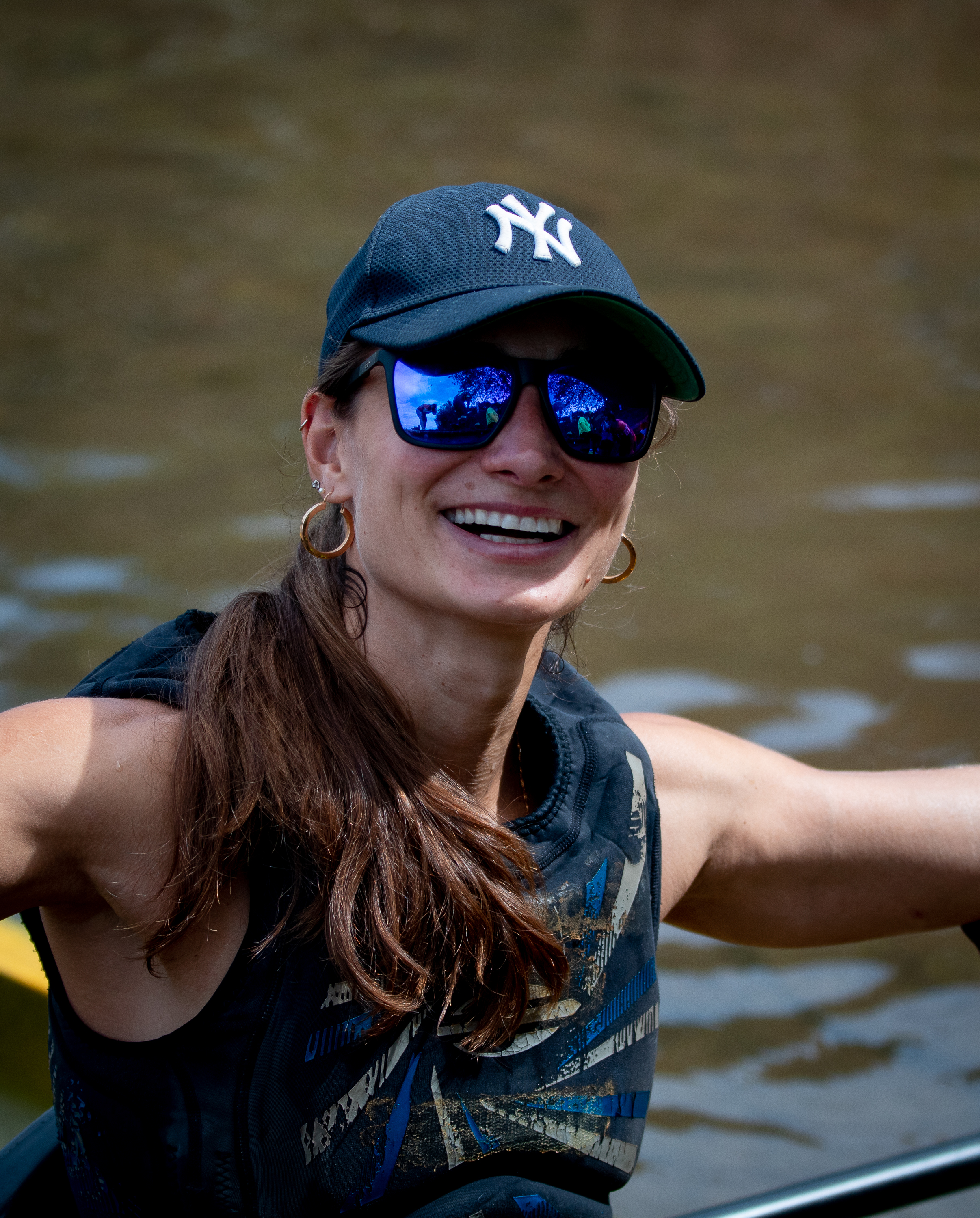 Andréa Pontes em sessão de paracanoagem de alta performance