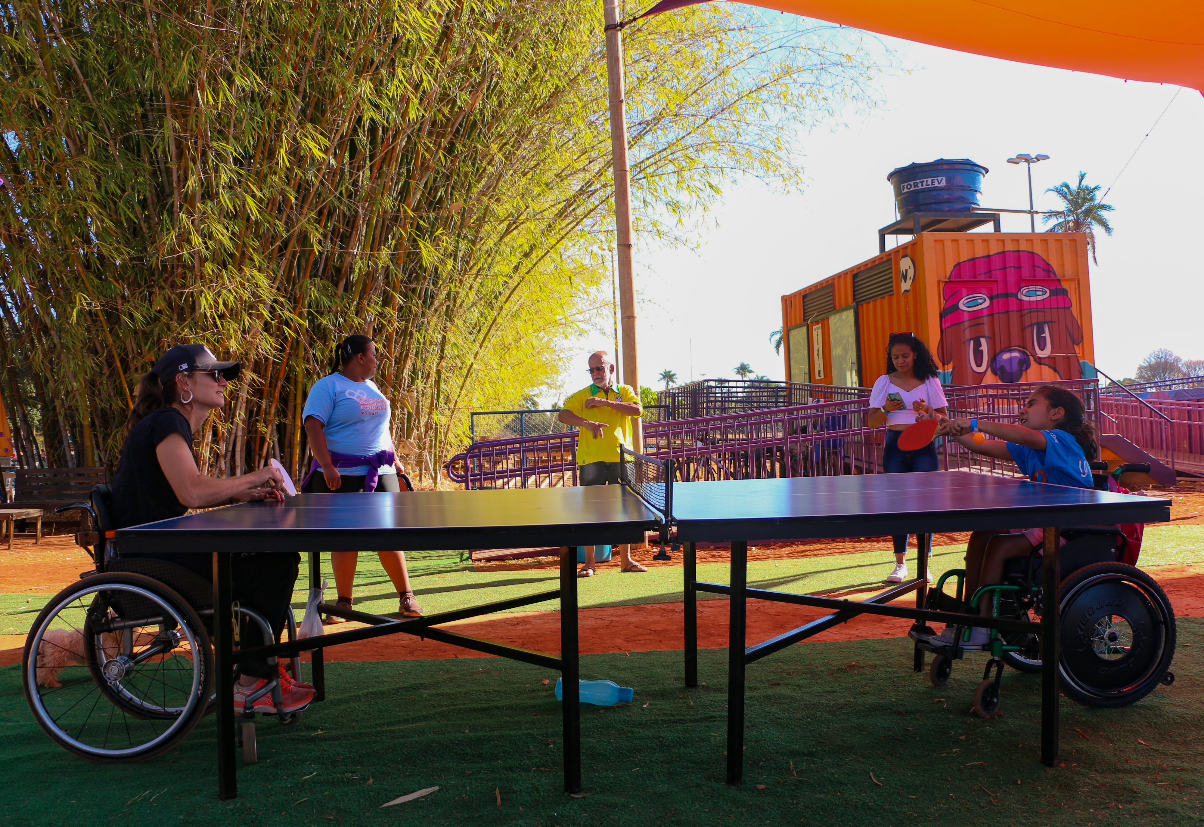 Atividade inclusiva da UNA Parque