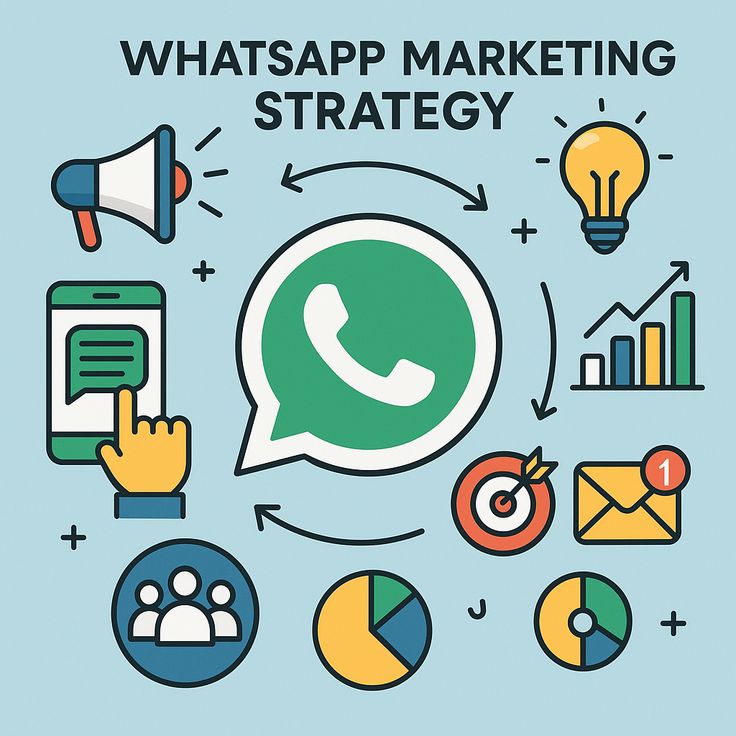 Interface de celular com gráficos mostrando o WhatsApp como ferramenta de vendas