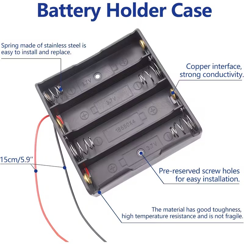 4s 18650 Battery Holder Series
