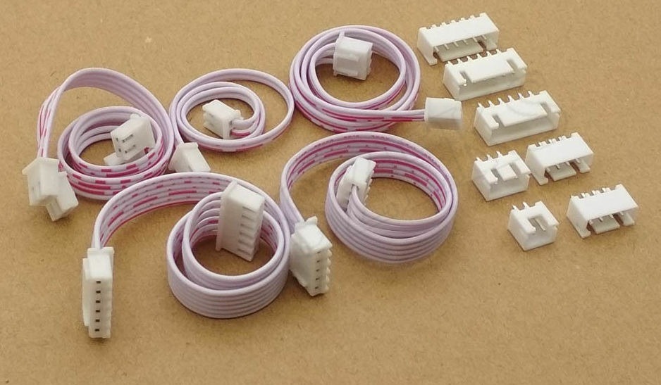 2 Pin 2P JST Connector DVD Connector Ribbon Cable With Socket