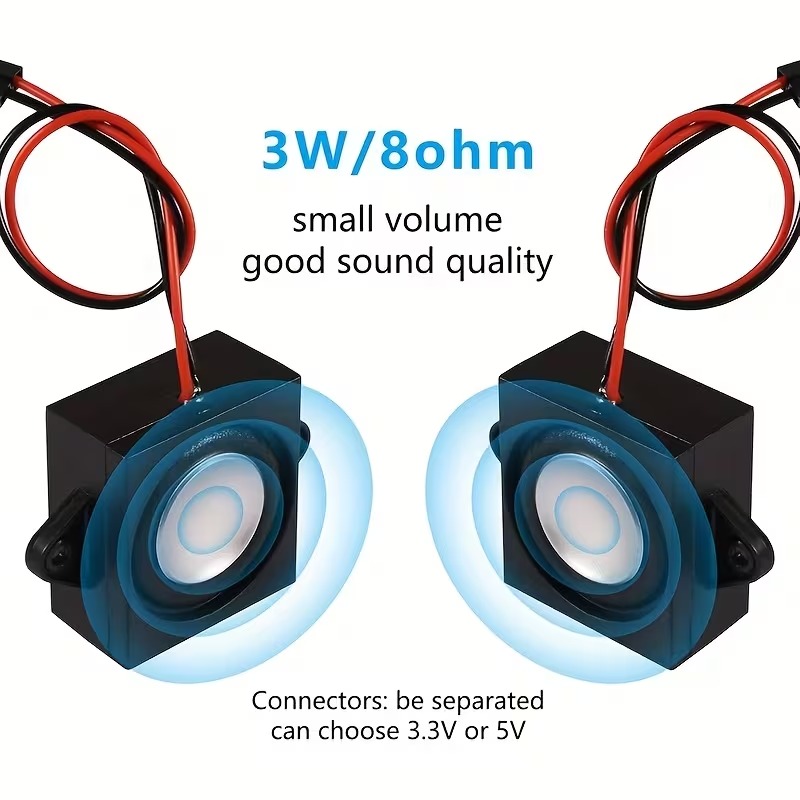 3W 8 Ohm 8n Mini High Bass Speaker thumbnail 2