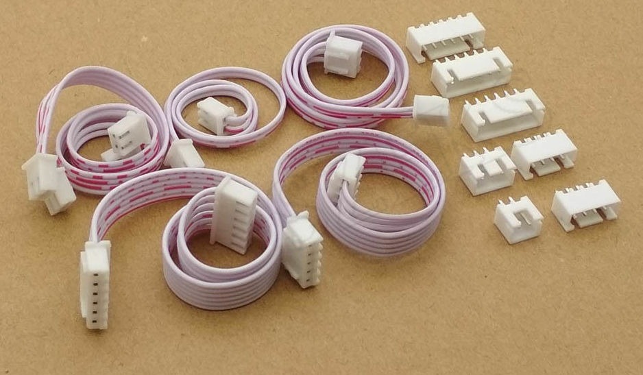 4 Pin 4P JST Connector  XH-4P DVD Connector Ribbon Cable With Socket