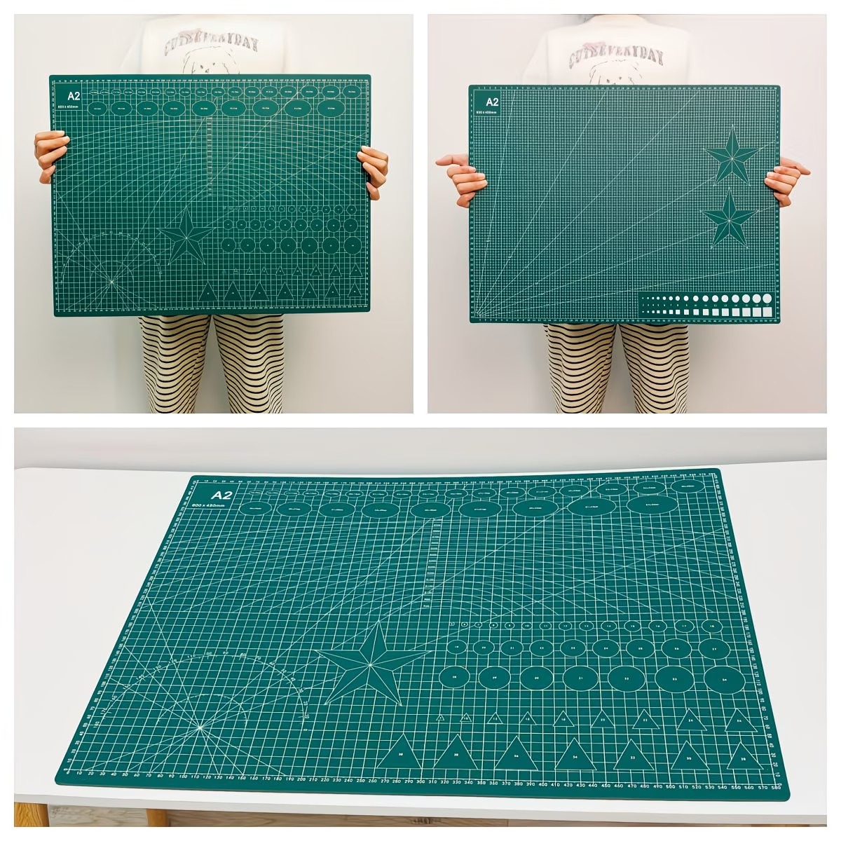 A3 Double Sided Anti Cut Green Cutting Mat 2.3mm (45cm by 20cm)