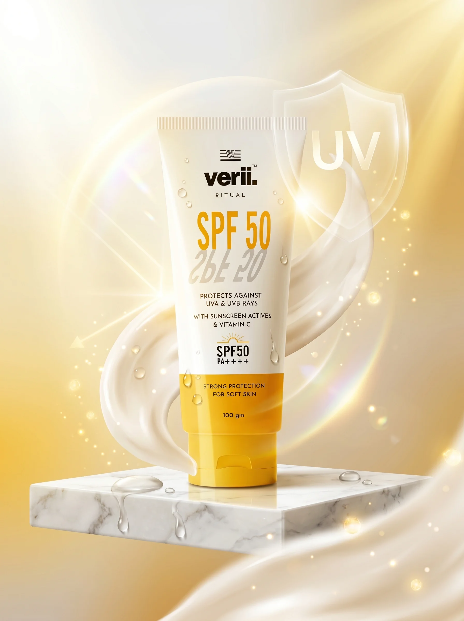 SPF 50 PA ++++
Sunscreen
