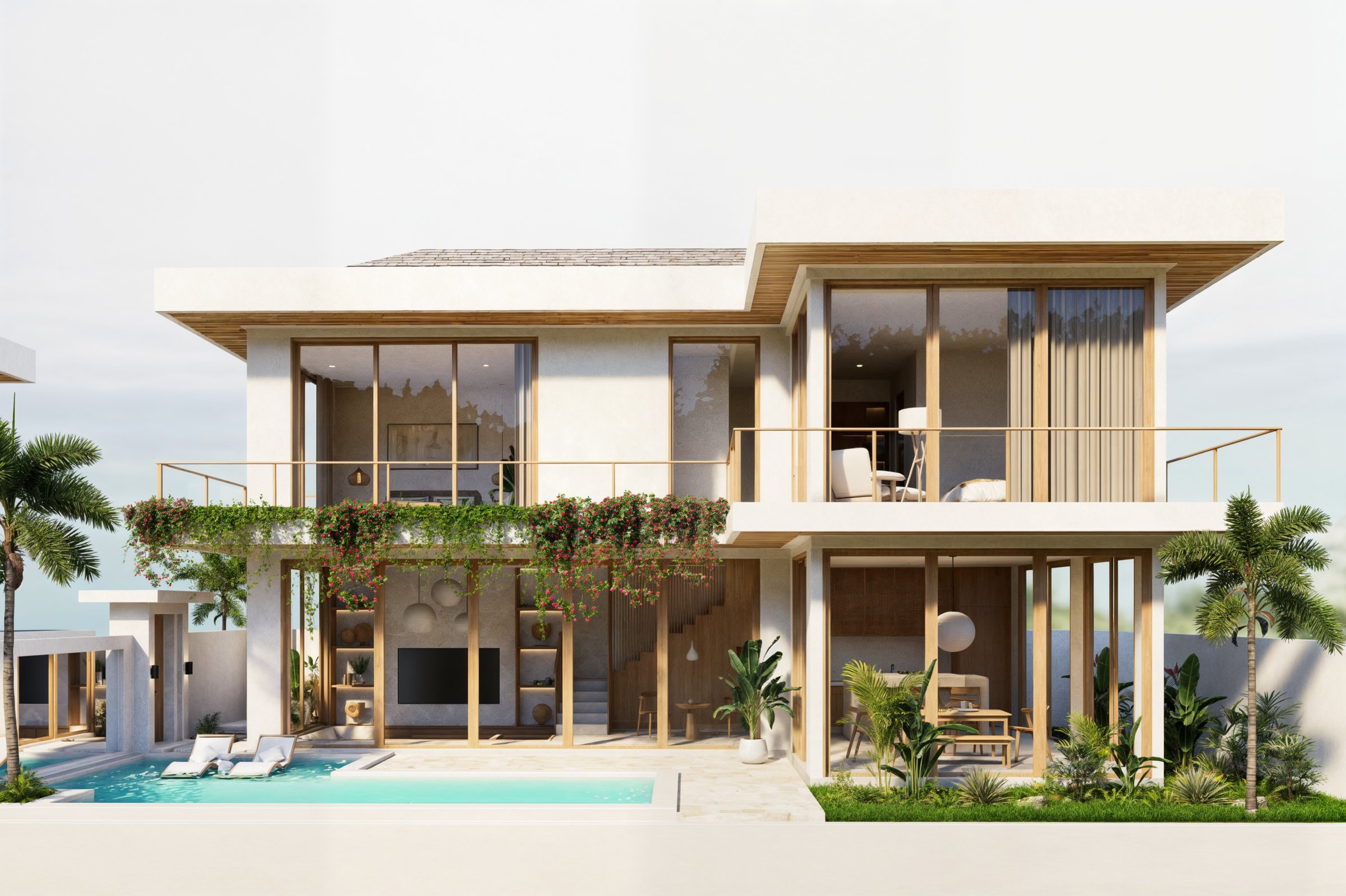 Ocean view 2 BR Villas at Thomas Beach