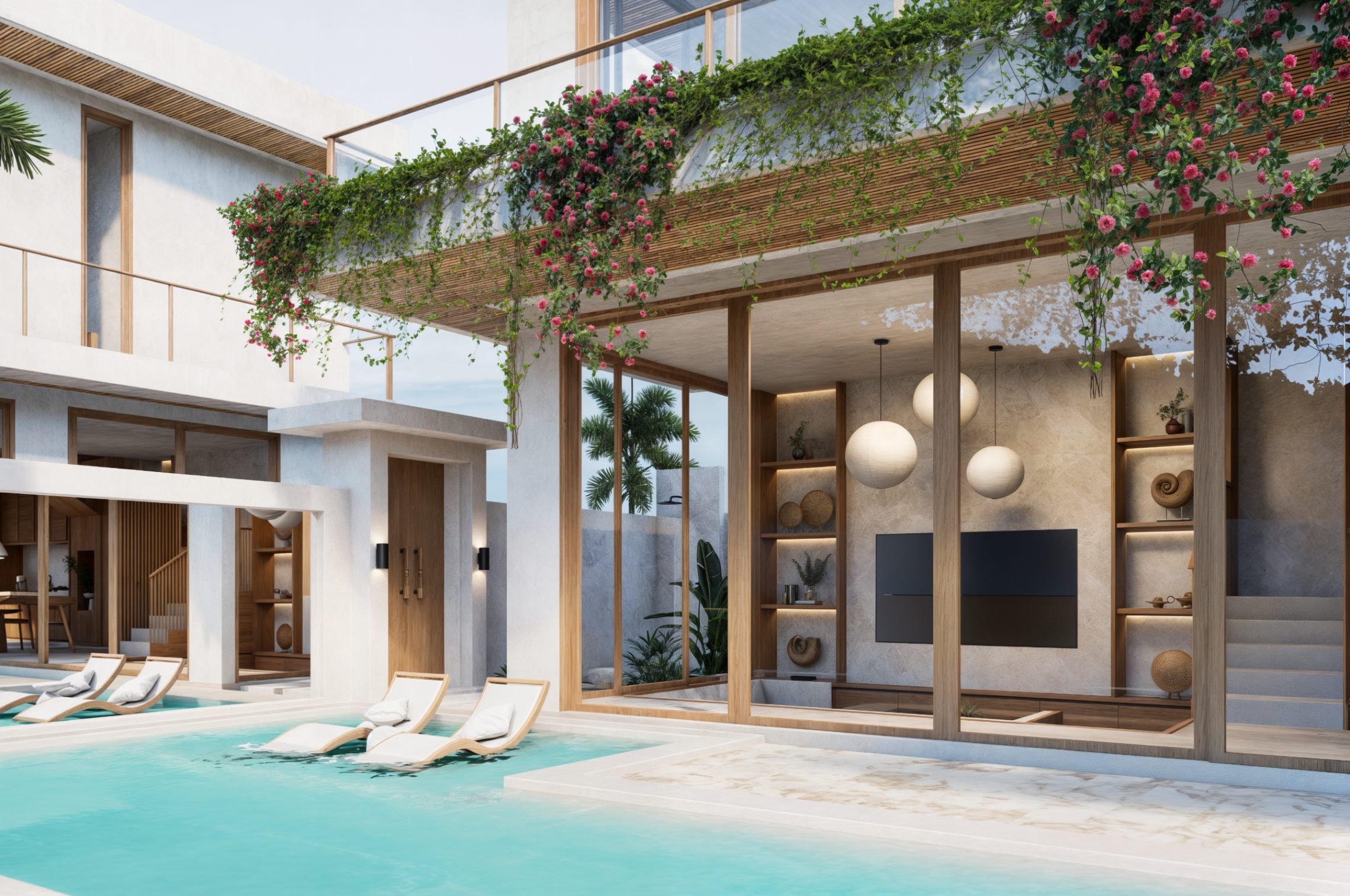 Ocean view 2 BR Villas at Thomas Beach - 2