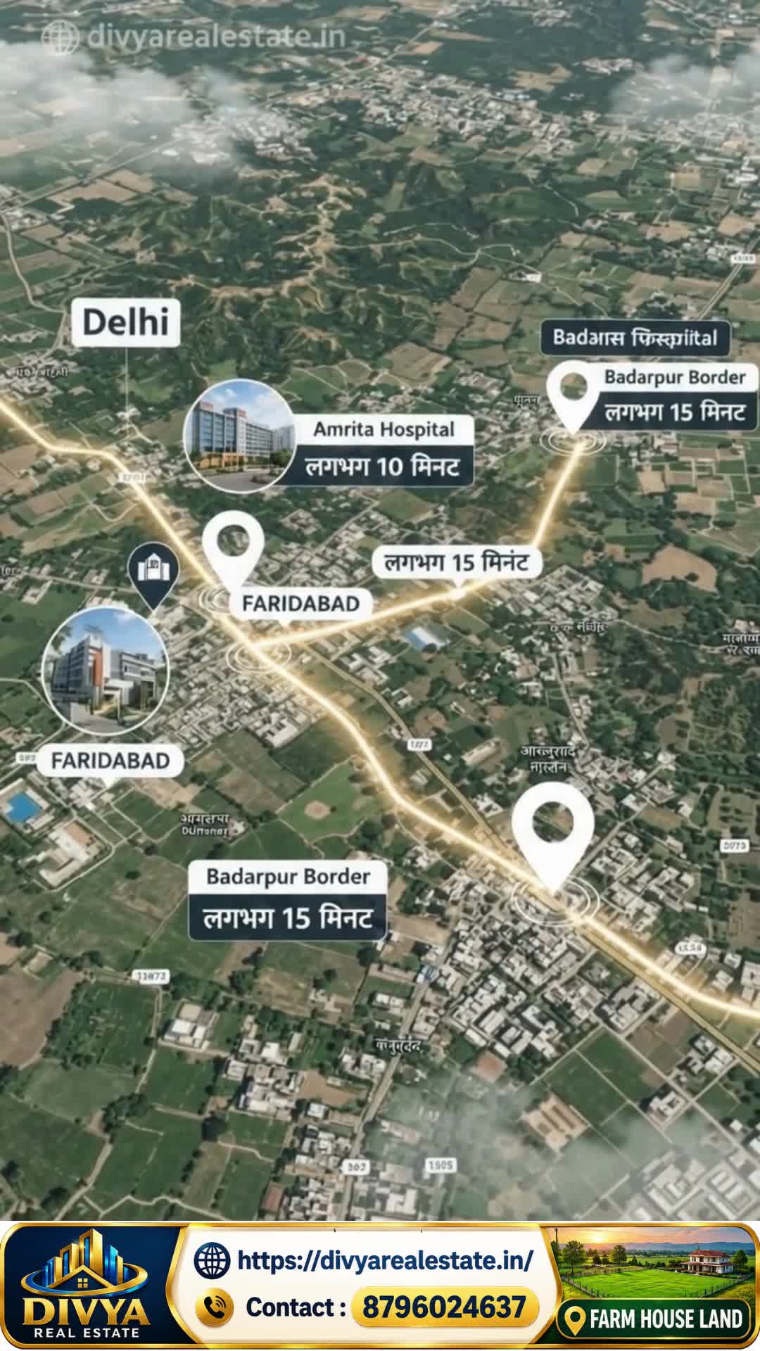 Farmhouse Land for Sale in Faridabad | ₹4,000–₹4,500/Gaj — video 1