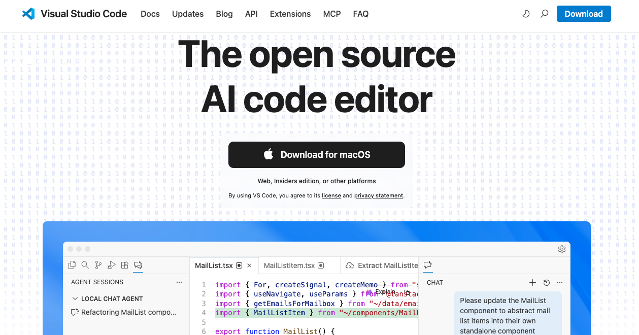 Visual Studio Code: AI Code Editor
