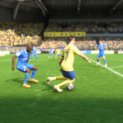 Step Over Feint - Technique used in EA FC 25 game