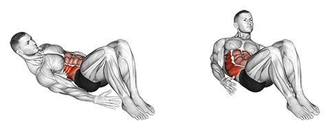 Ejercicio Abdominales Toque al Talón