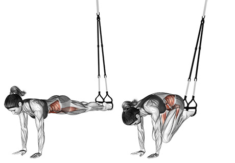 Ejercicio Jack Knife (Suspensión)