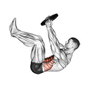 Ejercicio Abdominal Corto (Con Peso Añadido)