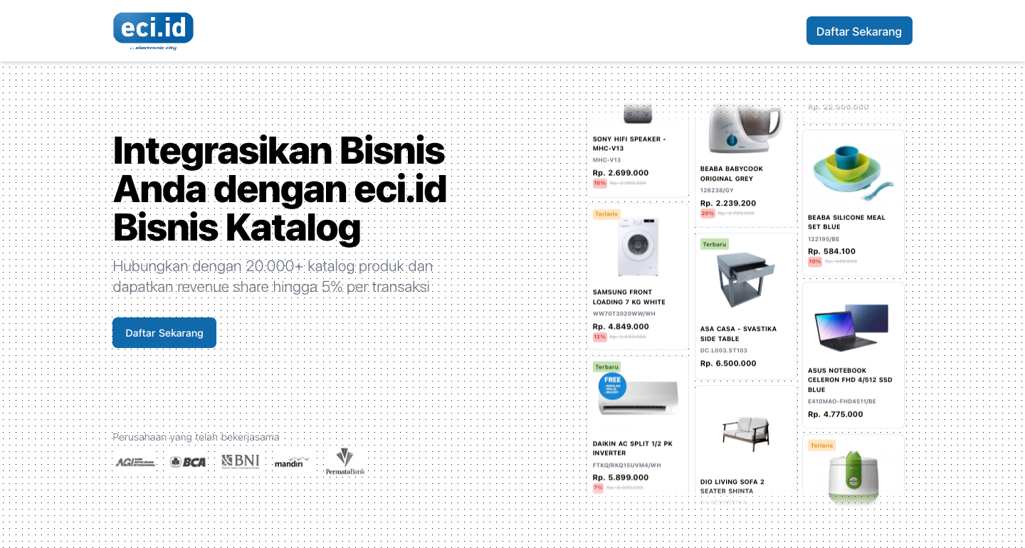 Merchant Landing Page
